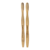 Bamboo Toothbrush - Adult - Zero Waste Toothbrush, Plastic Free, Compostable, Castor Bean Bristles