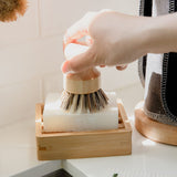 Pot Scrubber - Eco Friendly Scrub Brush, Bamboo, Plastic Free, Compostable