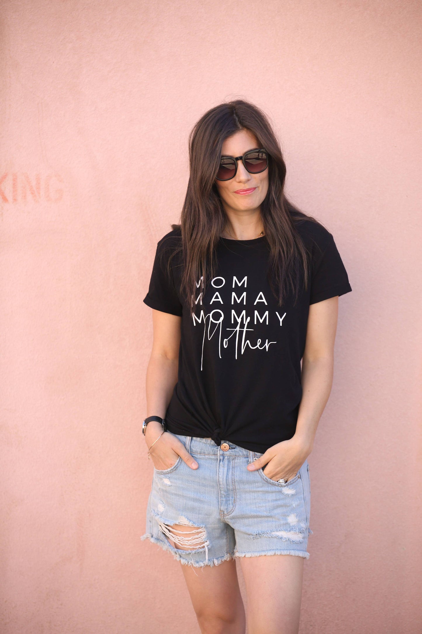 to: little arrows - Mom Names Shirt: XS