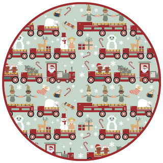 Emerson and Friends - Christmas Train Bamboo Convertible Baby Pajama: 12-18M