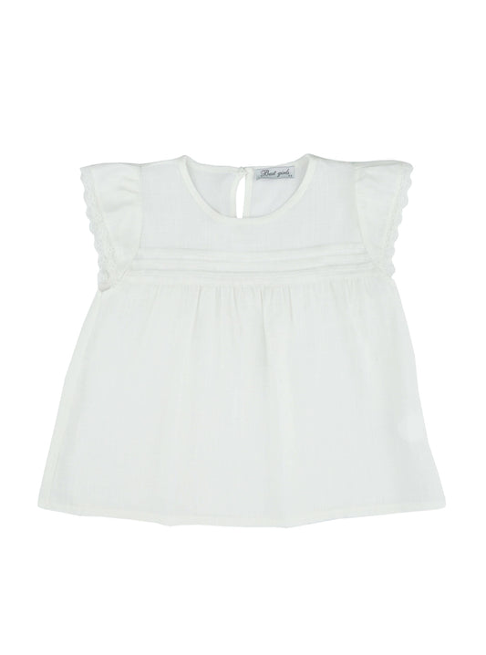 Lara Kids - Blouse blanche 3985