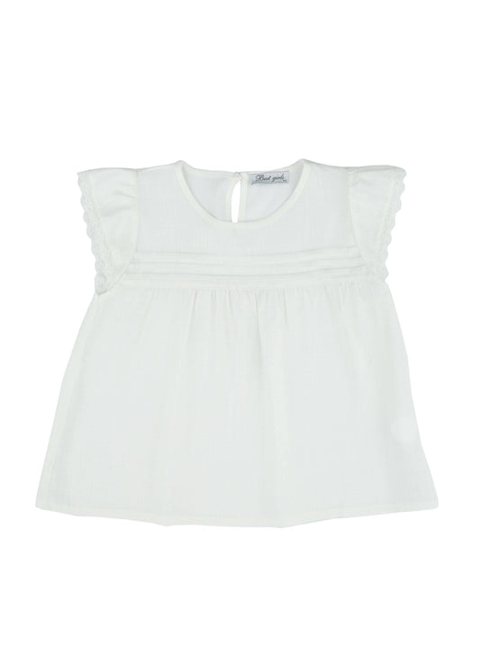 Lara Kids - Blouse blanche 3985