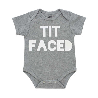 Tit Faced Cotton Baby Onesie