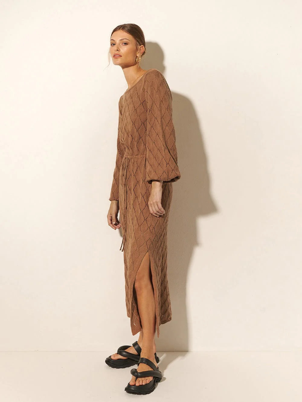 Image of Claudia Knit Dress - Cinnamon