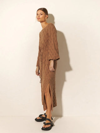 Claudia Knit Dress - Cinnamon