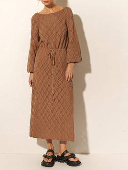 Image of Claudia Knit Dress - Cinnamon