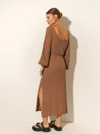 Claudia Knit Dress - Cinnamon