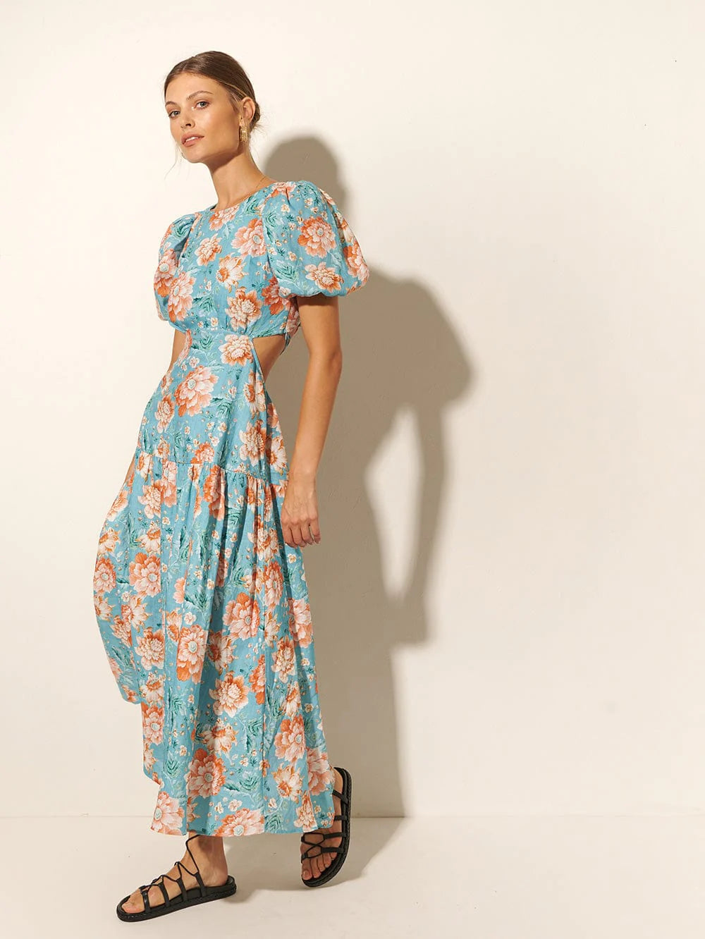 Image of Josette Open Back Midi Dress