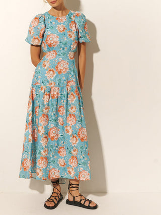 Josette Open Back Midi Dress