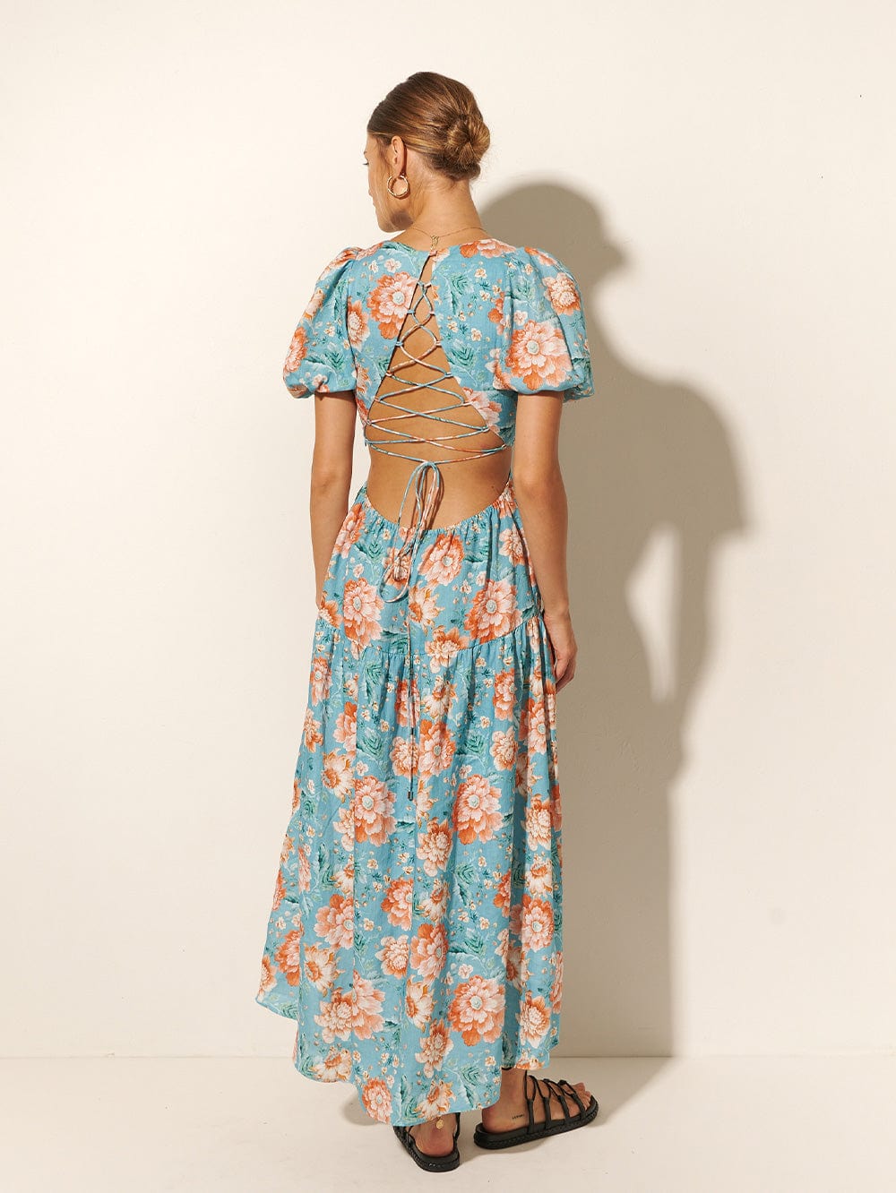 Image of Josette Open Back Midi Dress