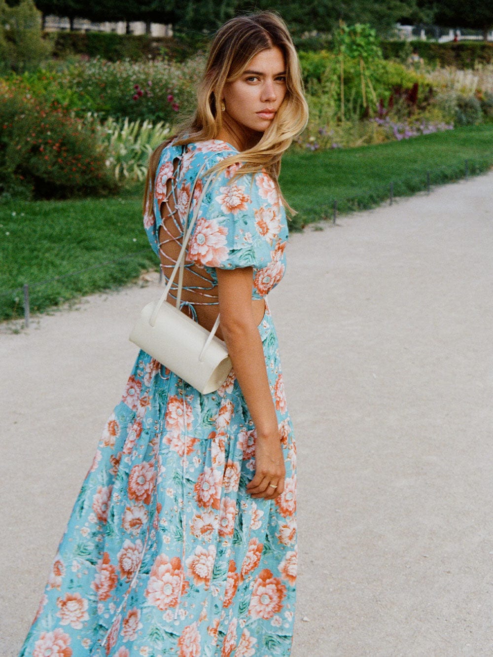 Image of Josette Open Back Midi Dress