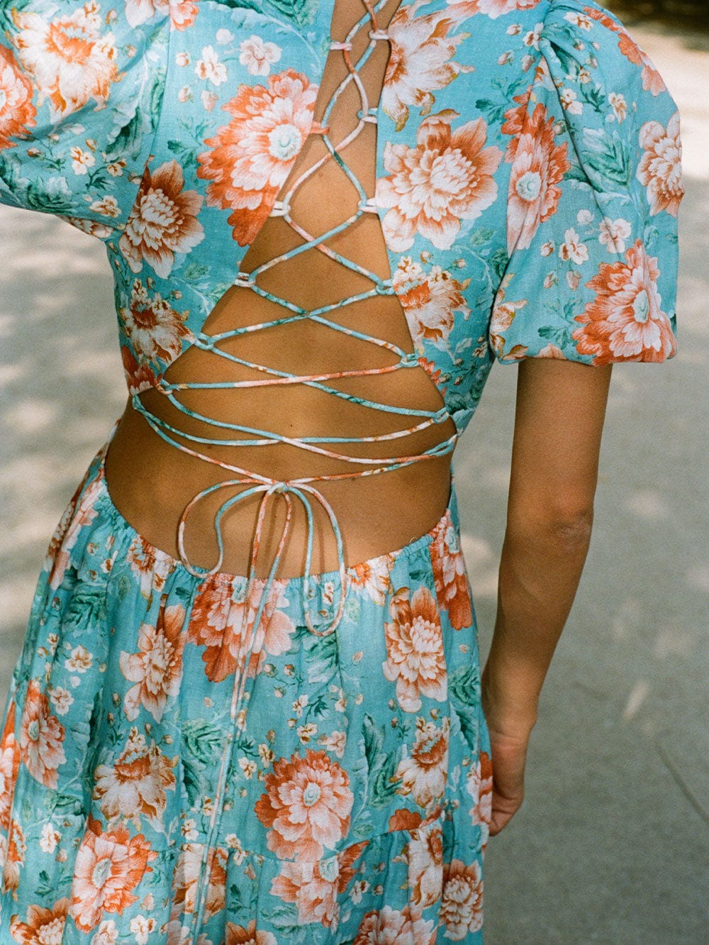 Image of Josette Open Back Midi Dress