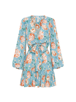 Image of Josette Tie Front Mini Dress