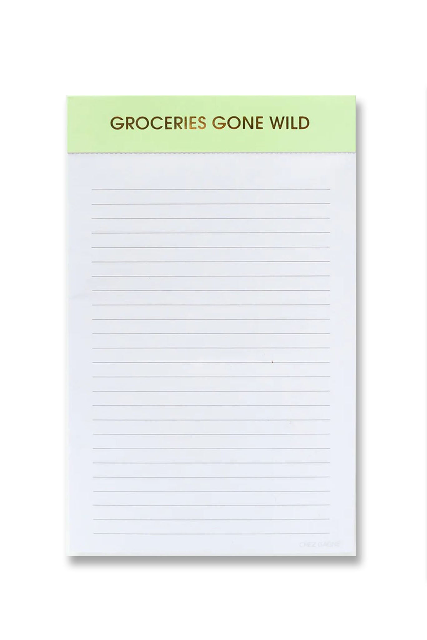 Groceries Gone Wild - Notepad