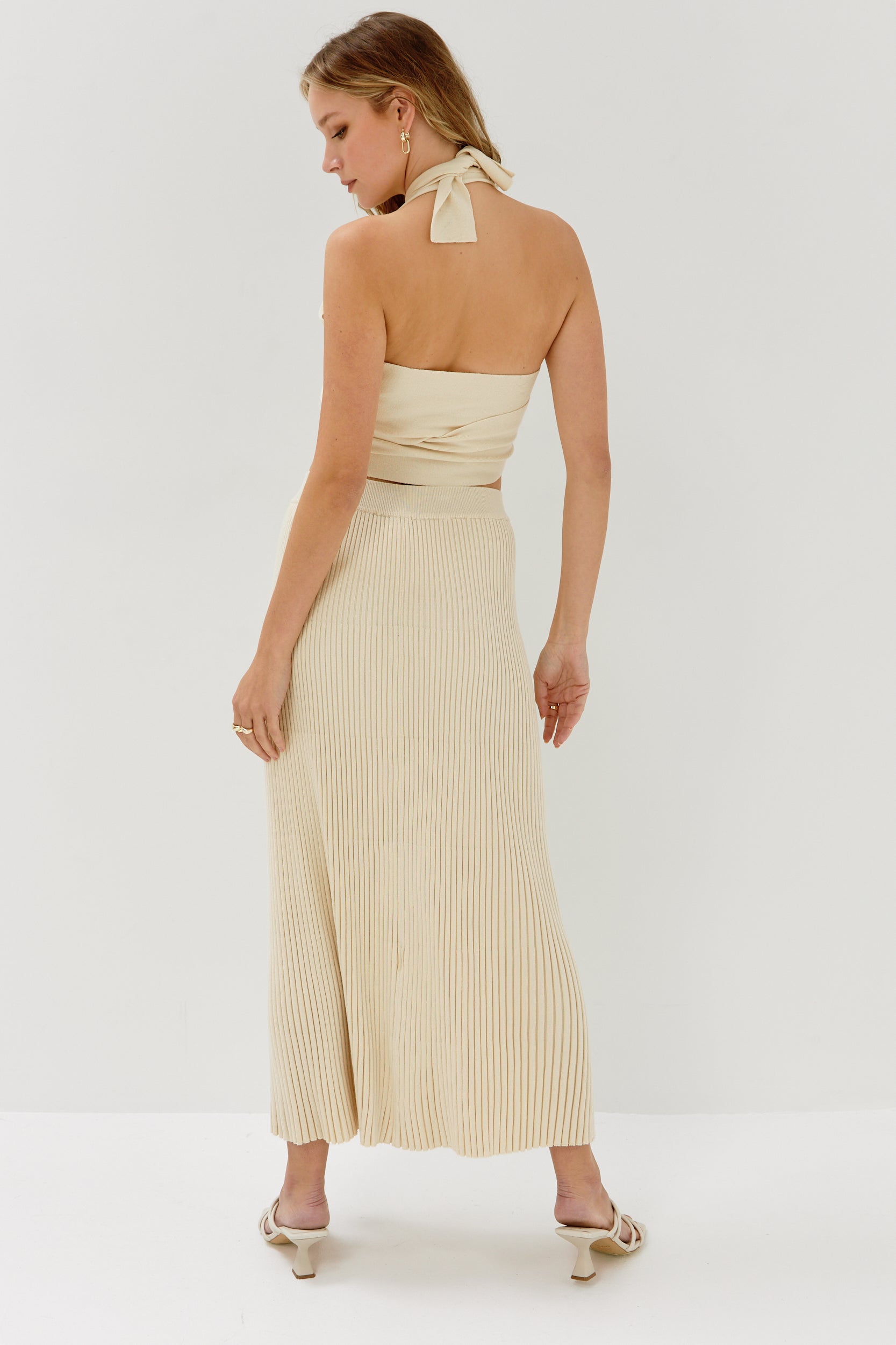 Image of Bound Knit Skirt