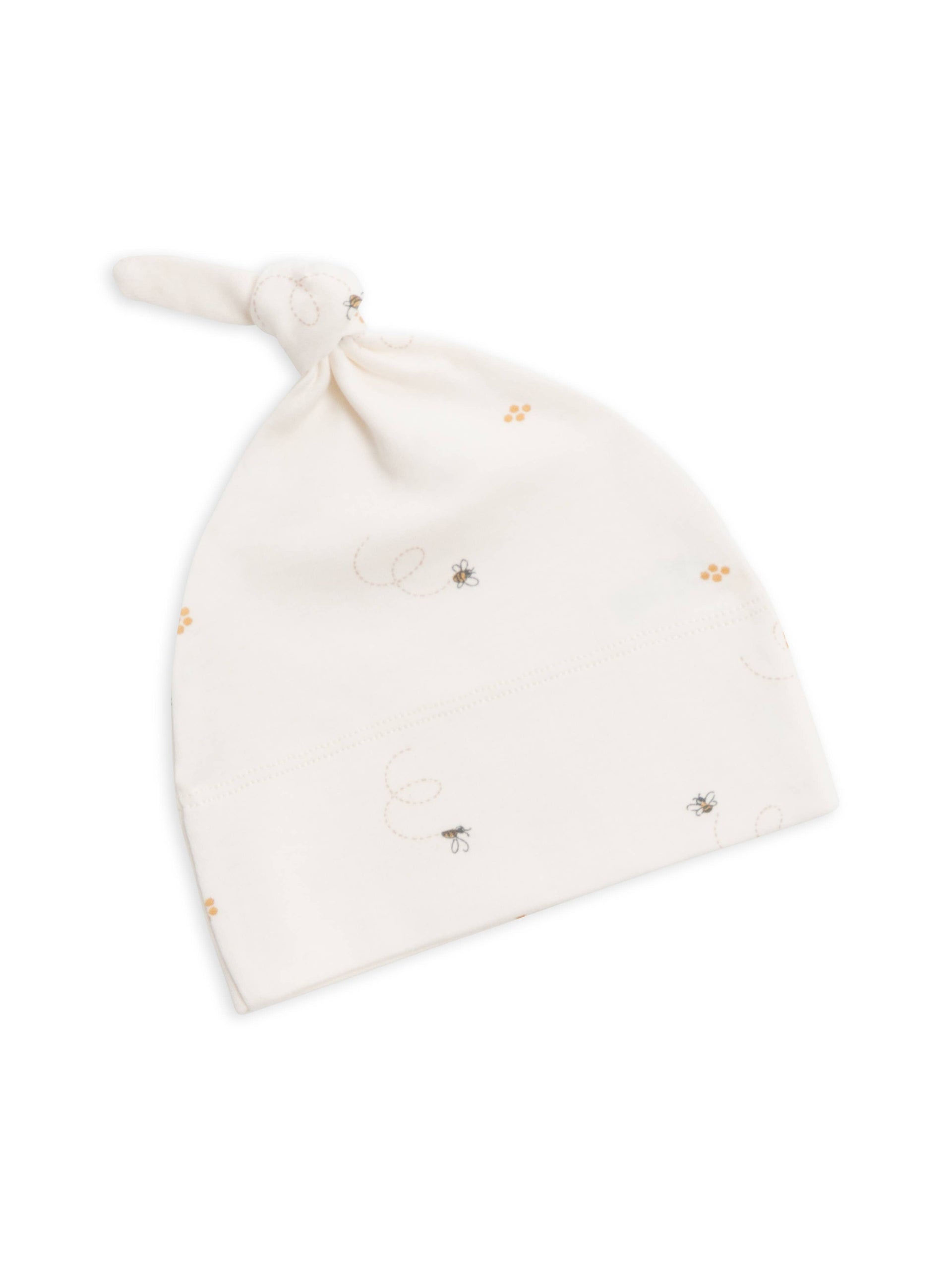 Colored Organics - Organic Baby Knotted Hat - Bee: M-L