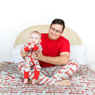Emerson and Friends - Christmas Train Bamboo Convertible Baby Pajama: 12-18M