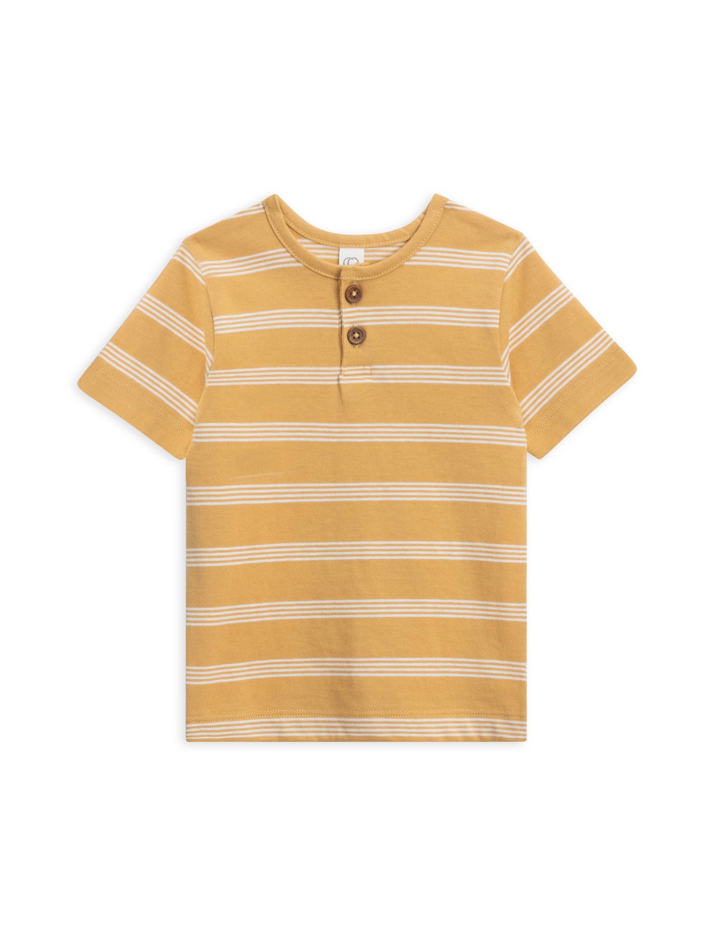 Colored Organics - Organic Baby Reef Henley Crew Neck Tee