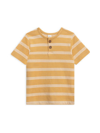 Organic Baby Reef Henley Crew Neck Tee