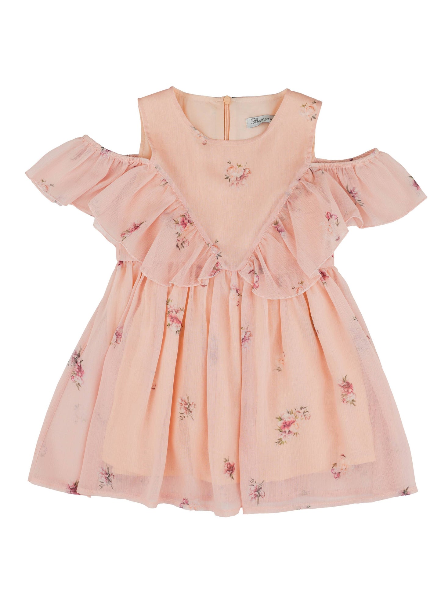 Lara Kids - Robe fleurie rose 3961