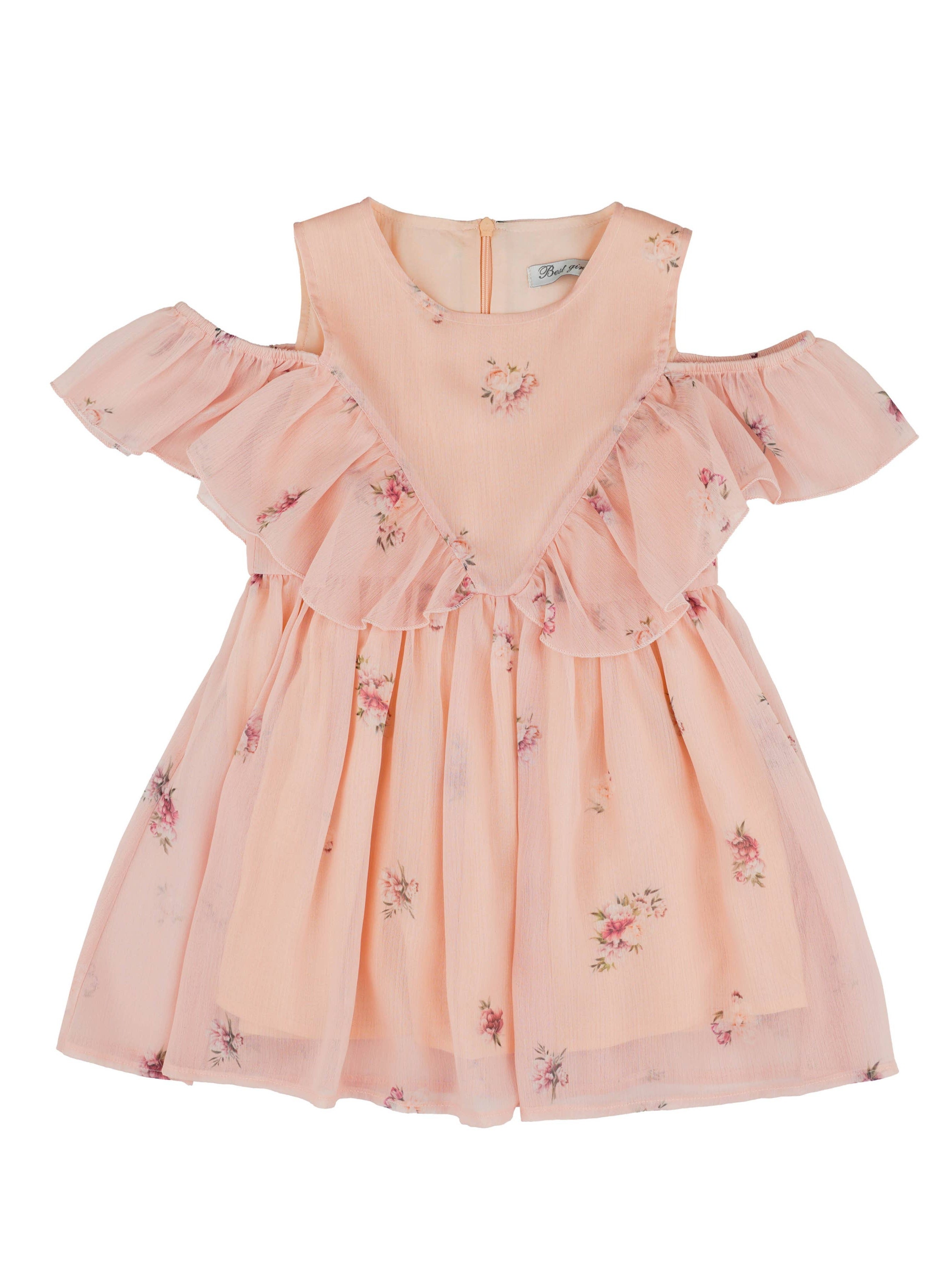 Image of Lara Kids - Robe fleurie rose 3961