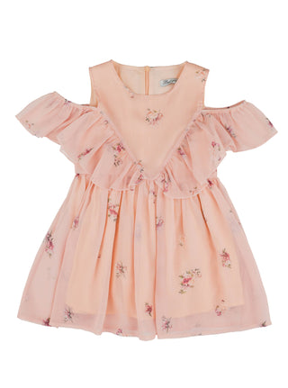 Lara Kids - Robe fleurie rose 3961