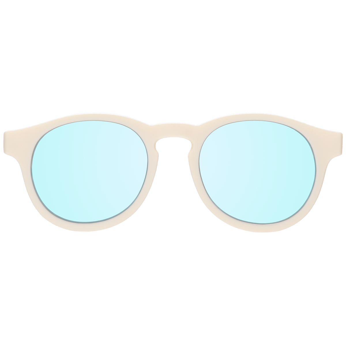 Babiators - Sweet Cream Keyhole with Blue Lens: Ages 3-5