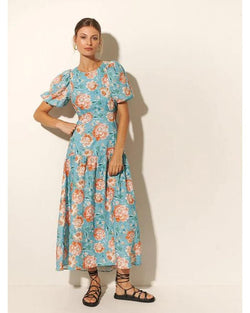 Image of Josette Open Back Midi Dress