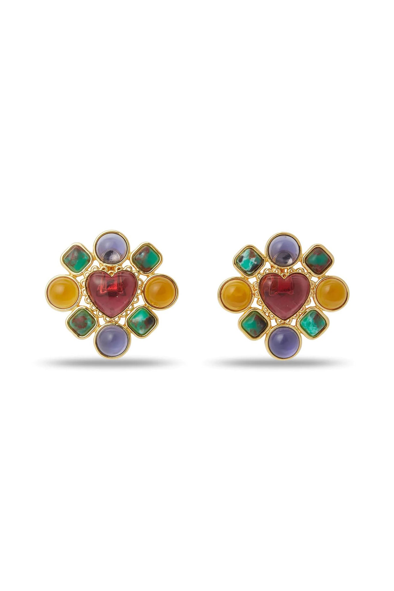 Beloved Baroque Candy Heart Cluster Earrings